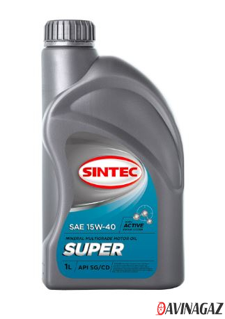 Масло моторное минеральное - SINTEC SUPER 15W40, 1л