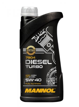 Масло моторное синтетическое - MANNOL 7904 Diesel Turbo 5W40, 1л (96013 / MN7904-1)