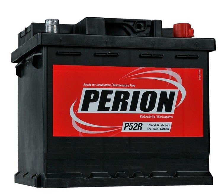 PERION P52R 52Ah 470A R+ (207x175x190)