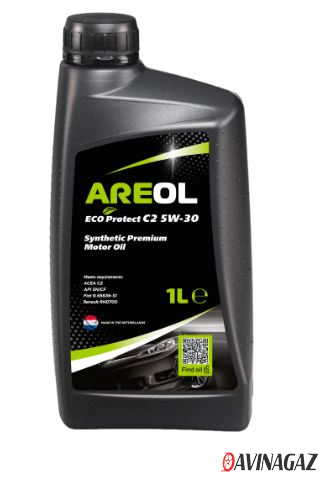 Масло моторное синтетическое - AREOL ECO Protect C2 5W30 / 5W30AR069 (1л)
