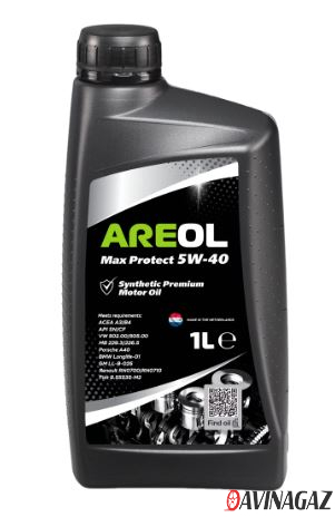 Масло моторное синтетическое - AREOL Max Protect 5W40 / 5W40AR011 (1л)