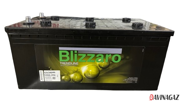 Аккумулятор для коммерческой техники - BLIZZARO TRENDLINE 240Ah 1200A L+ 513x274x237мм / C 240 120 310