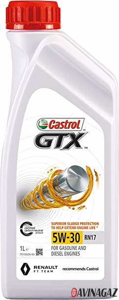 Масло моторное синтетическое - CASTROL GTX RN17 5W30, 1л