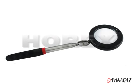 ХорексАвто - Зеркало для осмотра с телескопической ручкой и светодиодом, круглое / HZ 22.3.004