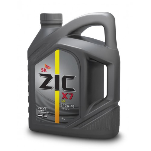 Масло моторное синтетическое - ZIC X7 LS 10W40, 4л