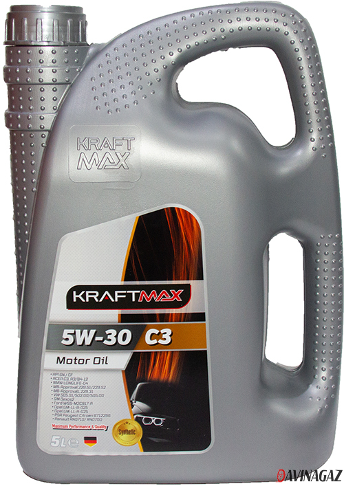 Масло моторное синтетическое - KRAFTMAX 5W-30 C3 DPF, 5 л