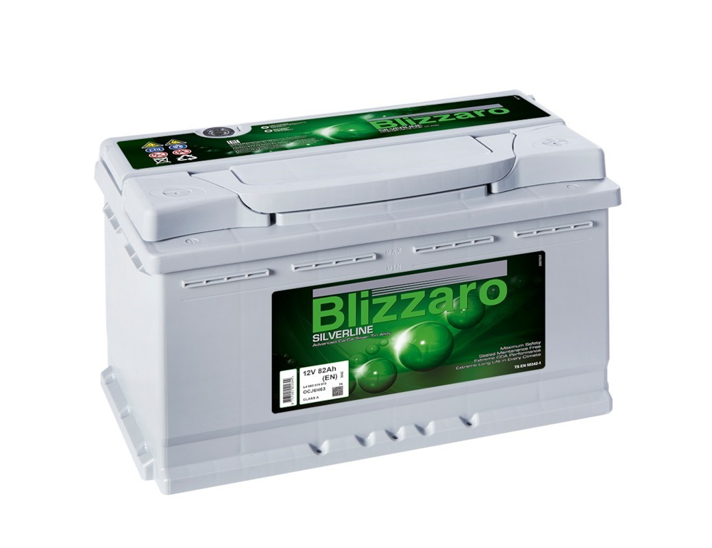 Аккумулятор - BLIZZARO SILVERLINE 82Ah 800A R+ 315x175x190мм / L4 082 080 013