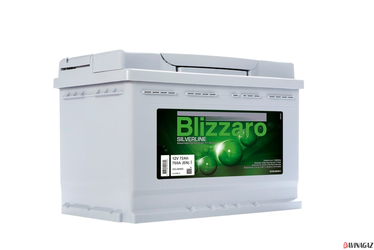 Аккумулятор - BLIZZARO SILVERLINE 72Ah 700A R+ 278x175x175мм / LB3 072 070 013