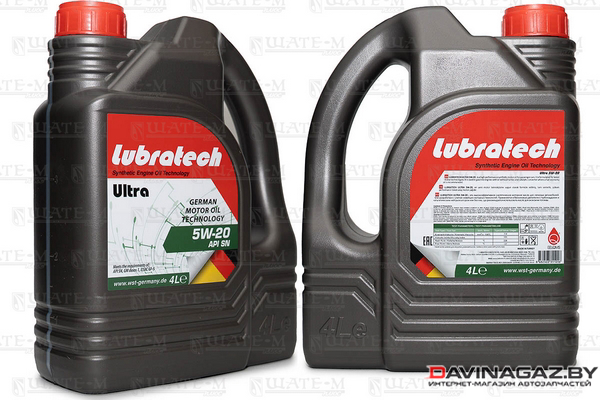 Моторное масло LUBRATECH 5W20 ULTRA, 4л
