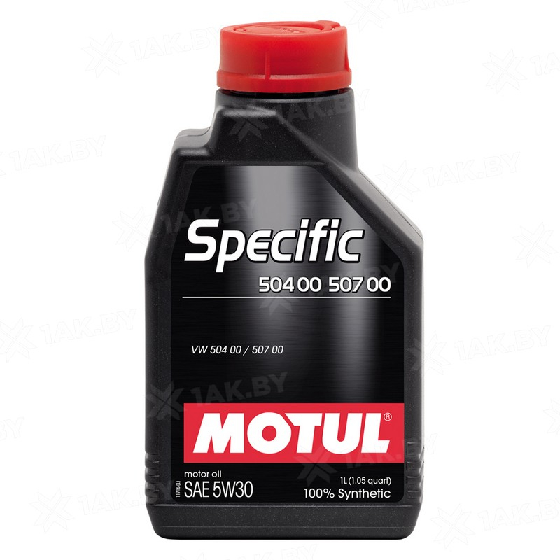 Масло моторное синтетическое - MOTUL SPECIFIC 504.00-507.00 5W-30, 1л