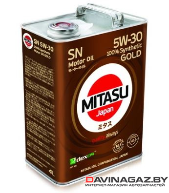 Моторное масло - MITASU GOLD SN 5W30, 4л / MJ-1014