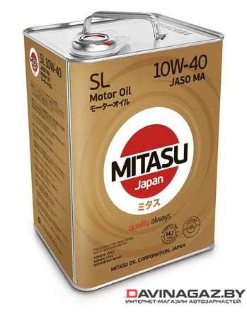 Моторное масло - MITASU MOTOR OIL SL 10W40, 6л / MJ-1316