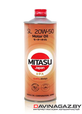 Моторное масло - MITASU MOTOR OIL SL 20W50, 1л / MJ-1321