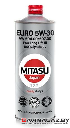 Моторное масло - MITASU EURO PAO LL III OIL 5W30, 1л / MJ-2101