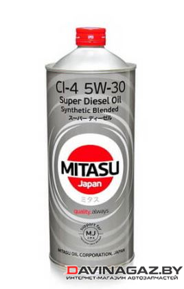 Моторное масло - MITASU SUPER DIESEL CI-4 5W30 Synthetic Blended, 1л / MJ-2201