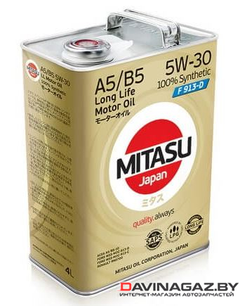 Моторное масло - MITASU SPECIAL F 5W30, 4л / MJ-F114