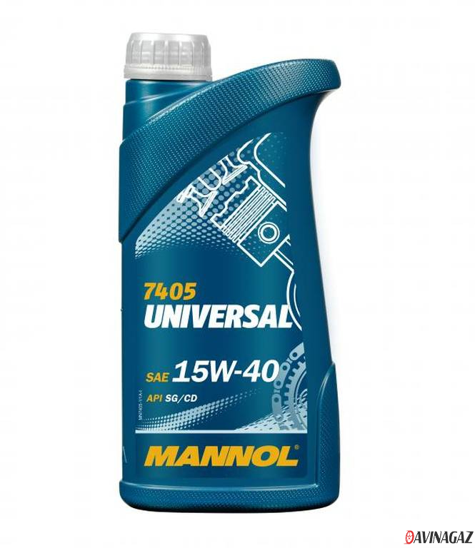 Масло моторное минеральное - MANNOL 7405 Universal 15W40, 1л (51621 / MN7405-1)