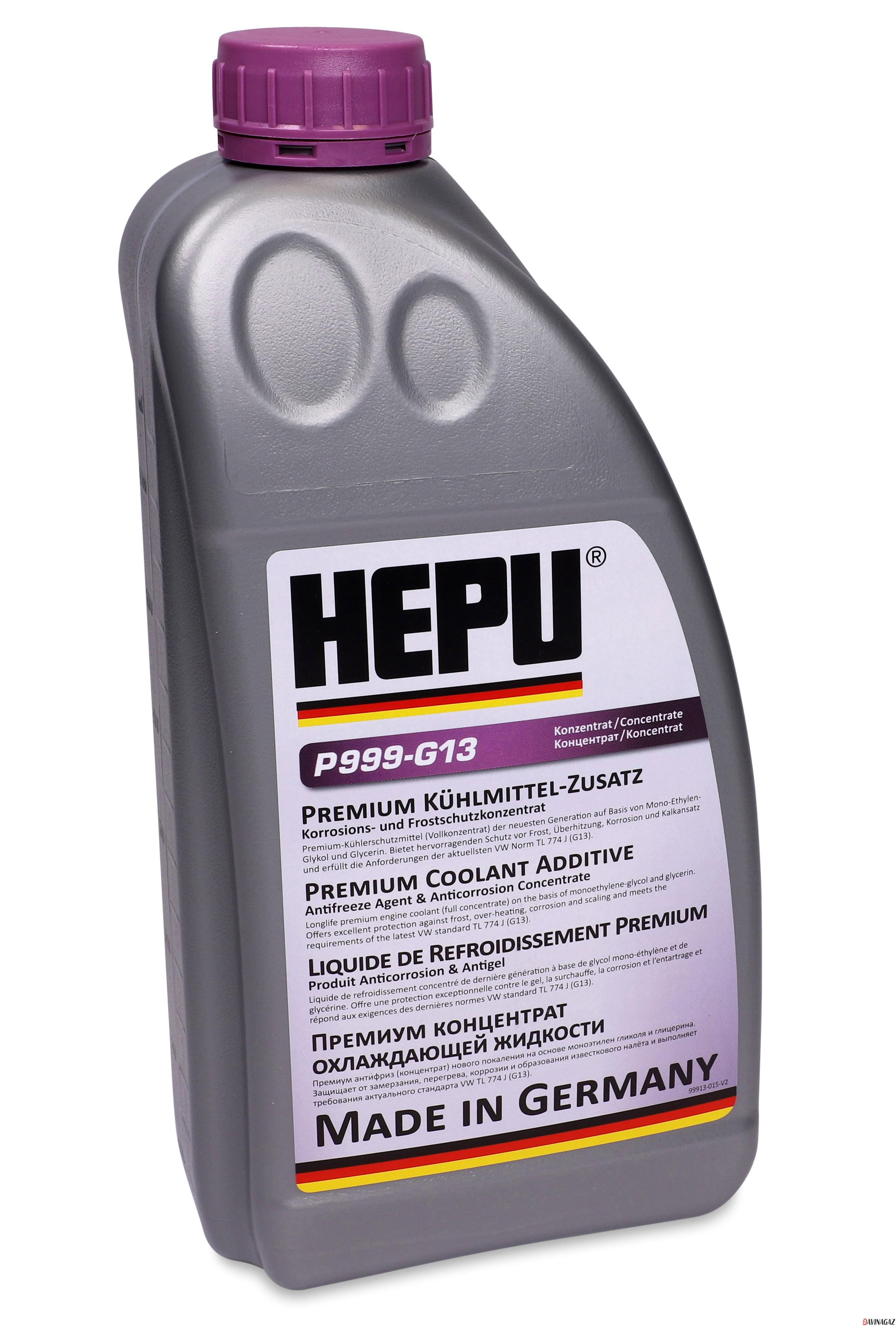 Антифриз концентрированный - HEPU G13 фиолетовый, 1.5л / P999-G13