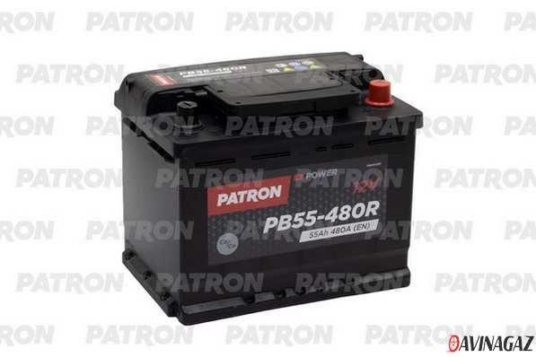 Аккумулятор - PATRON POWER 12V 55AH 480A ETN 0(R+) B13 242x175x190mm / PB55-480R