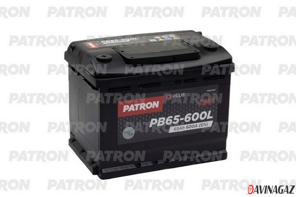 Аккумулятор - PATRON PLUS 12V 65AH 600A ETN 1(L+) B13 242x175x190mm / PB65-600L