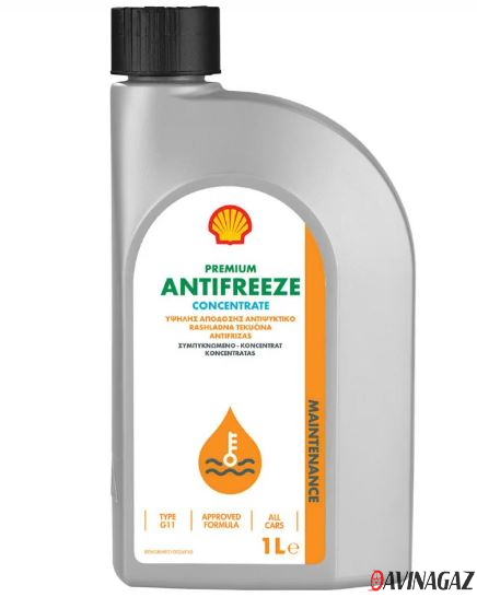 Антифриз концентрированный - Shell Premium Antifreeze Concentrate 774С G11, 1л (сине-зеленый)