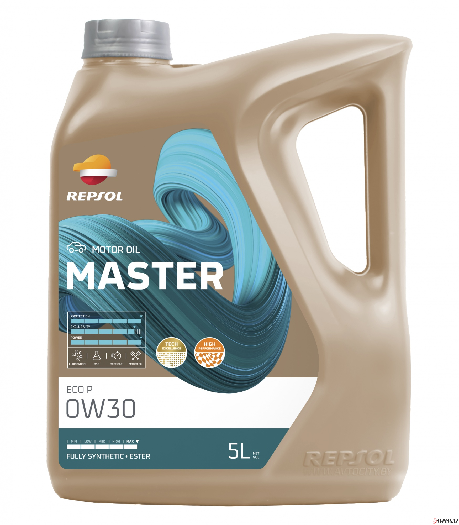 Масло моторное синтетическое - Repsol MASTER ECO P 0W-30, 5л