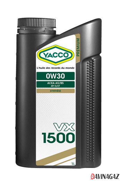 Масло моторное синтетическое - YACCO VX 1500 0W30, 1л