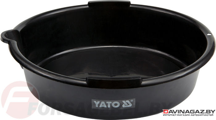 YATO - Емкость пластиковая круглая для слива отработанного масла и технических жидкостей, 7л / YT-0699