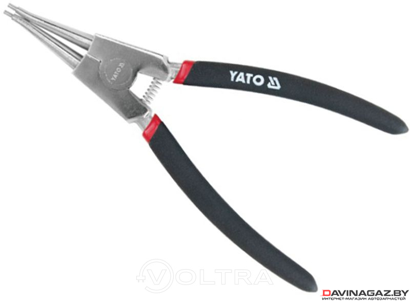 YATO - Щипцы-съемник стопорных колец (разжим) 200мм CrV / YT-2144