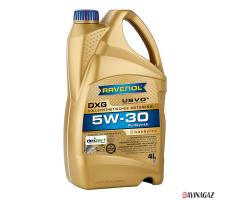 Моторное масло на PAO - RAVENOL DXG 5W30, 4л / 1111124-004-01-999