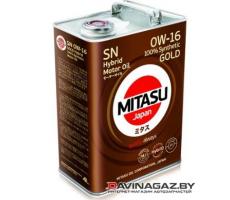 Моторное масло - MITASU GOLD HYBRID SN 0W16, 4л / MJ-1064